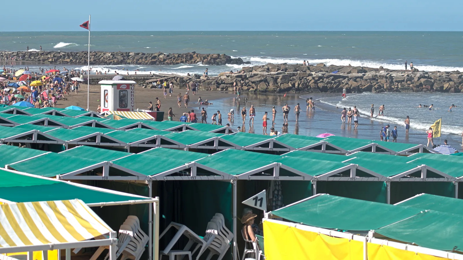 Balneario San Sebastián, La Perla, Mar del Plata, Argentina - Blue Flag beach