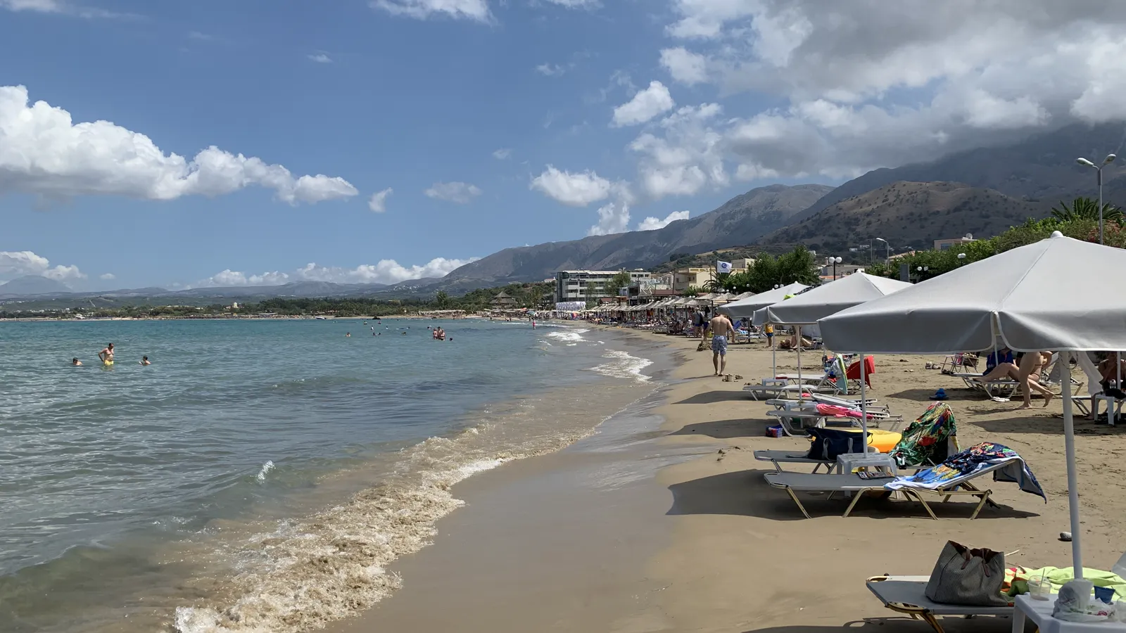 Georgioupoli beach, Crete, Greece - sand and the sea
