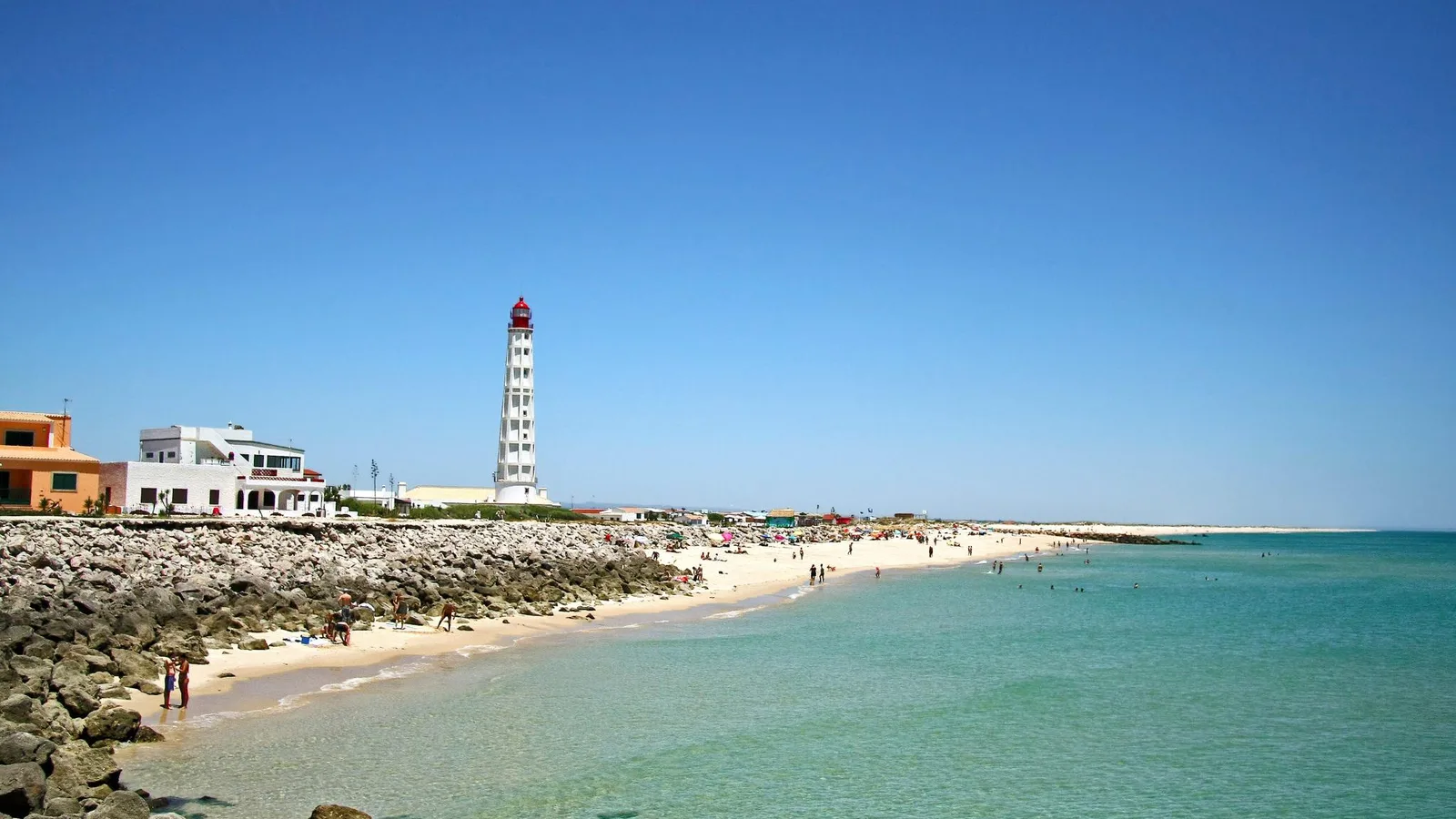 Ilha do Farol-Mar, Faro, Portugal - Blue Flag beach