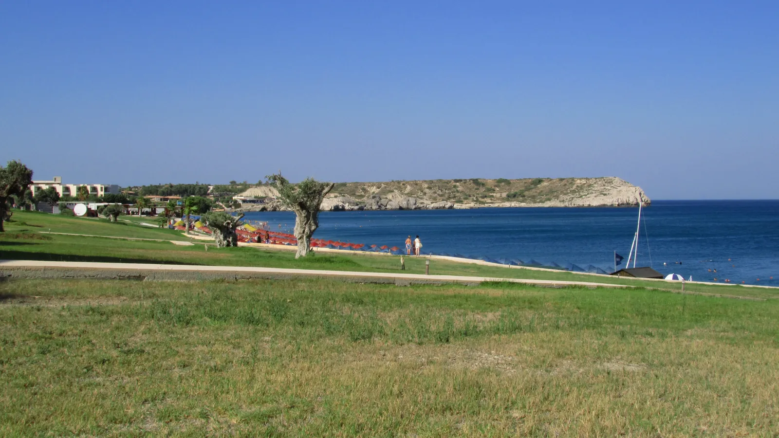 Kolympia beach, Rhodes, Greece - sand and the sea