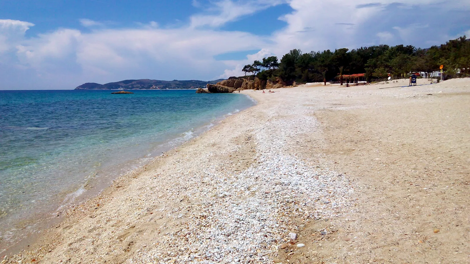 Alexandra Beach, Pefkari, Thasos, Greece - sand and the Aegean