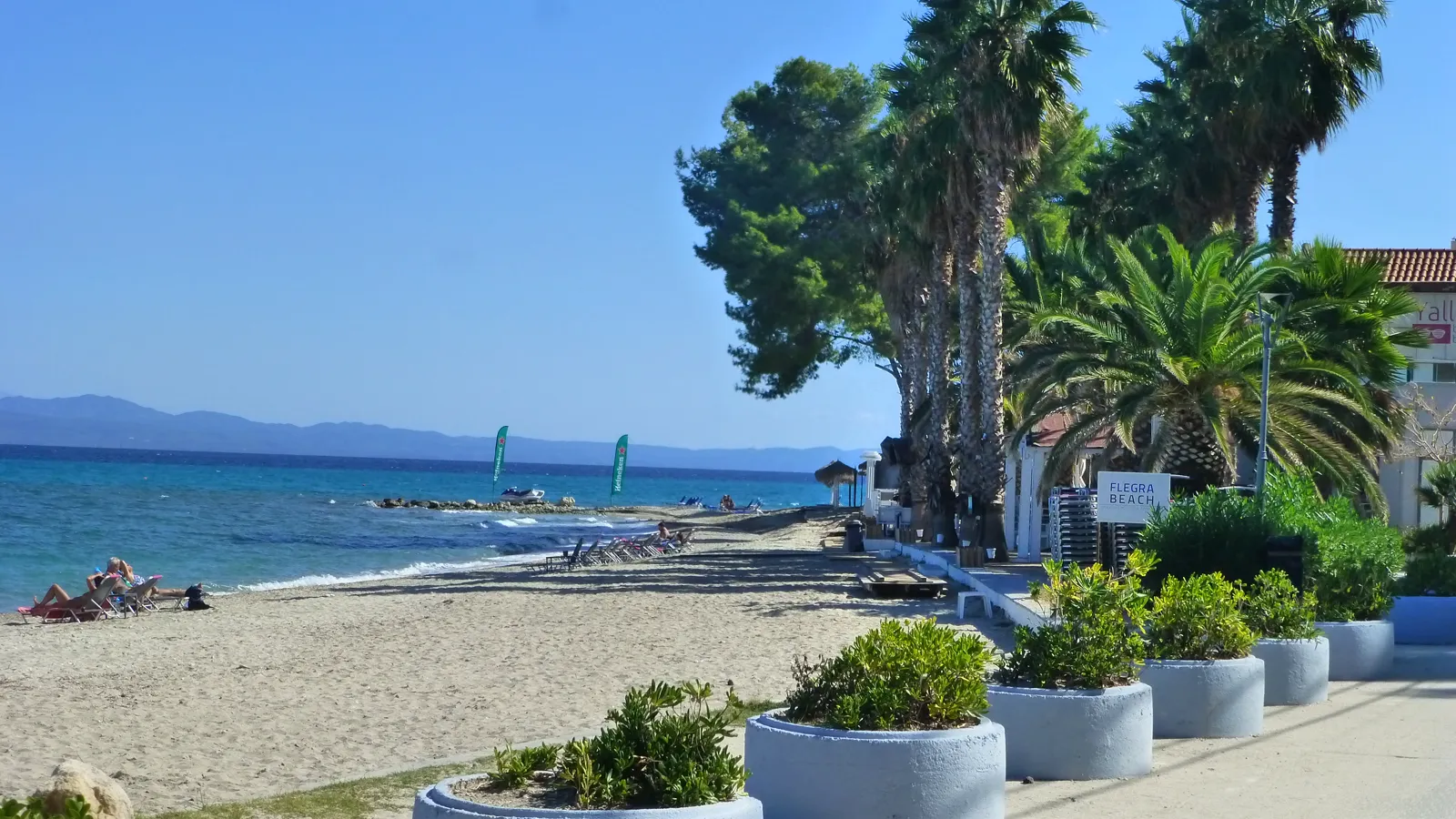Pefkochori beach, Kassandra, Greece - sand and the Aegean