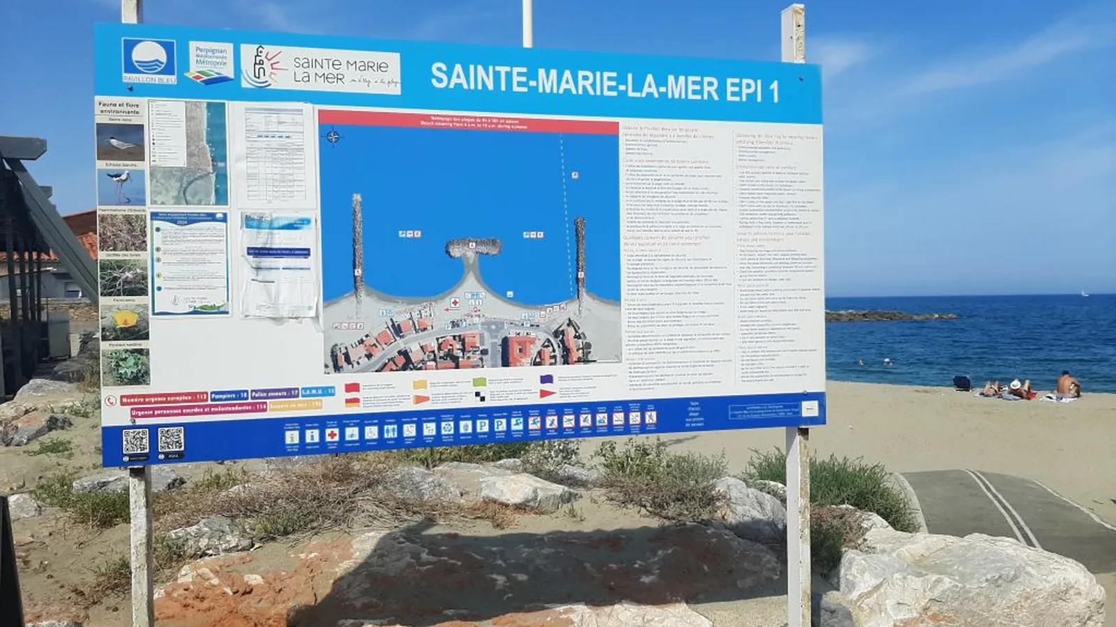 Plage du 1er Epi, Sainte-Marie-la-Mer, France - Blue Flag beach