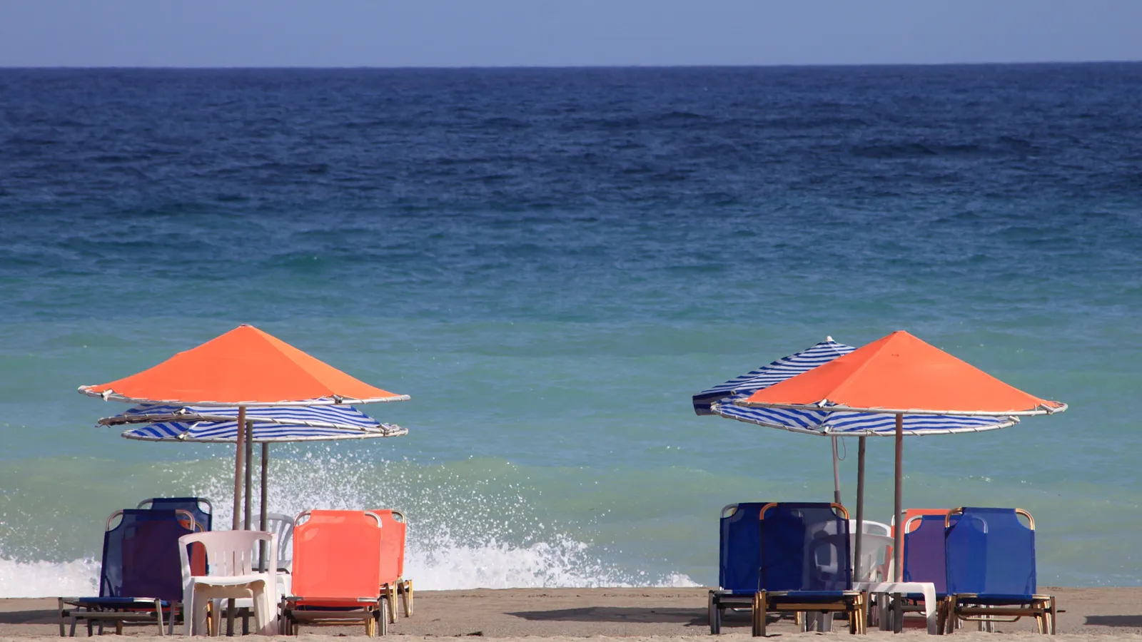Platanias beach, Rethymno, Greece - sand and the sea