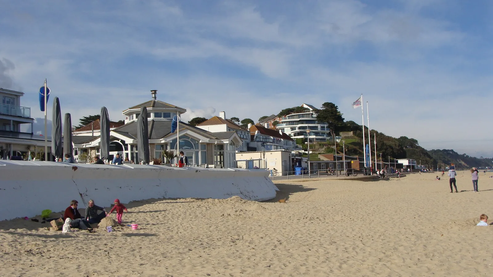Poole, Shore Road, England, United Kingdom - Blue Flag beach