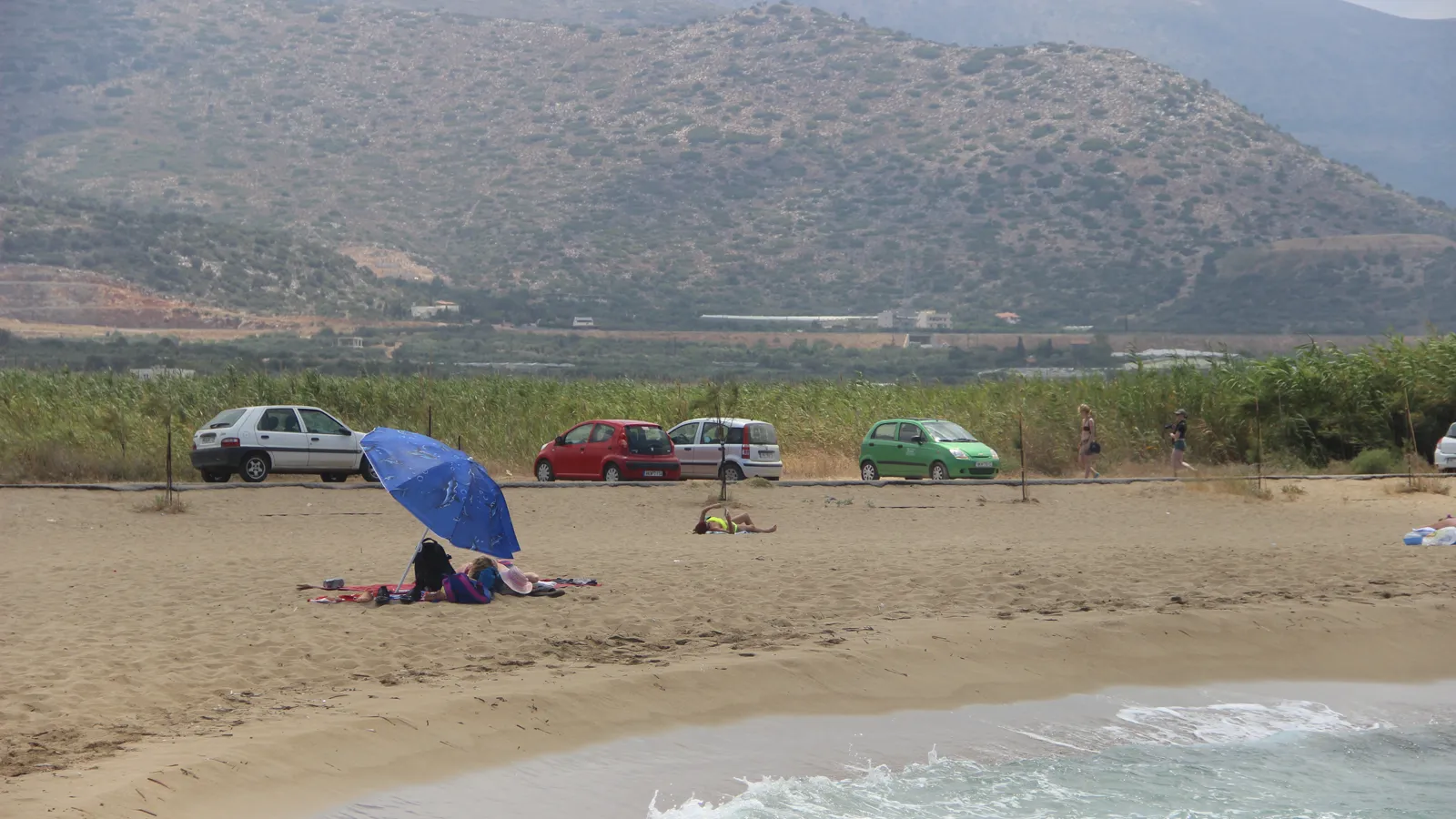 Potamos beach, Malia, Greece - sand and the Cretan Sea