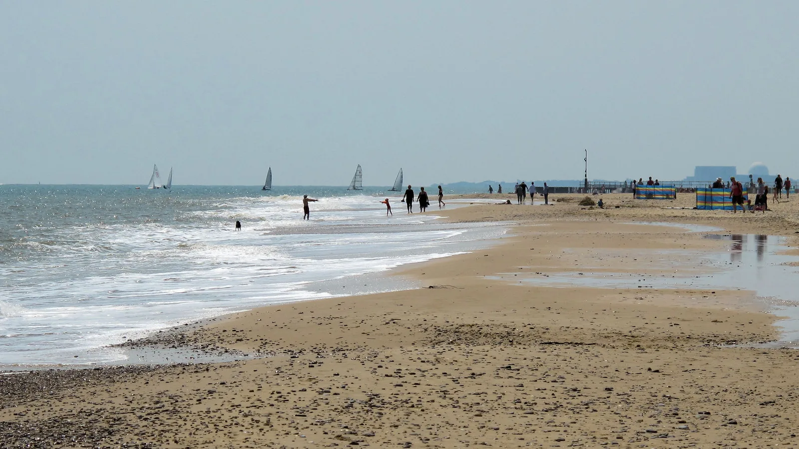 Southwold Pier Beach, England, United Kingdom - Blue Flag beach