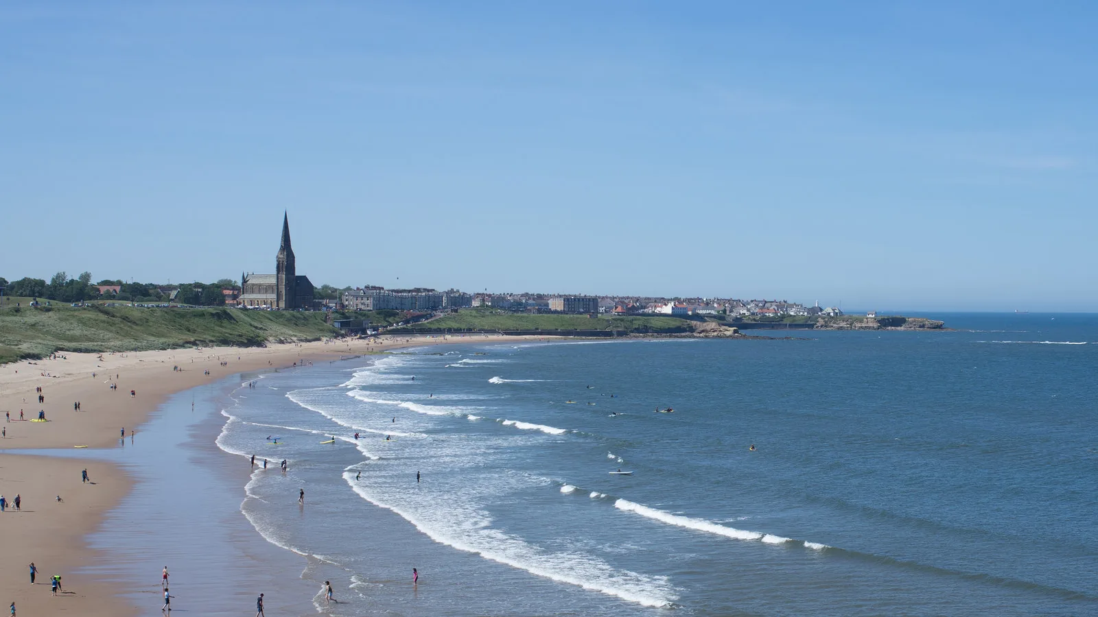 Tynemouth Longsands South, England, United Kingdom - Blue Flag beach