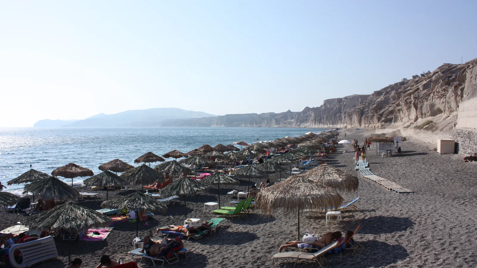 Vlichada, Thira, Greece - Blue Flag beach